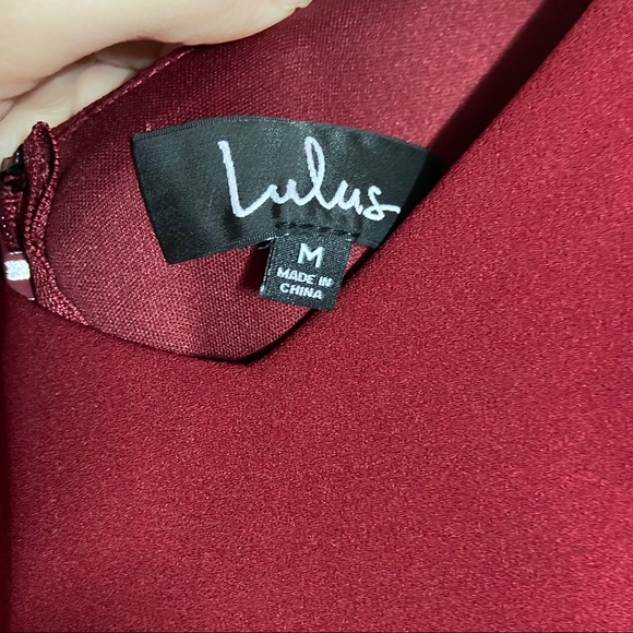 NWT Lulu's Infinite Glory Red Wine Maxi Dress - Picture 13 of 15
